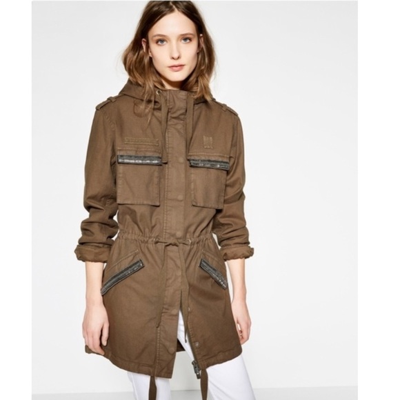 The Kooples Jackets & Coats The Kooples Long Khaki Cotton Parka